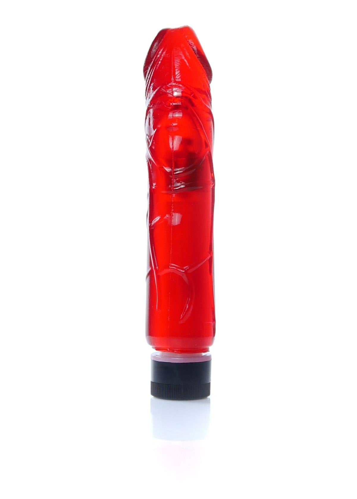 Boysoftoys - 67-00075 - Real Skin - Realistic vibrator - Juicy jelly Red - 22 m- Dia 4 cm - Multispeed