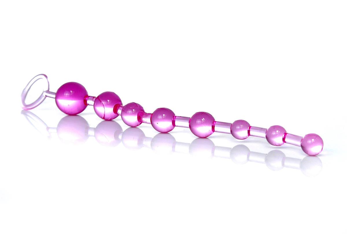 Boysoftoys - 67-00084 - Juicy jelly Anal Beads - Extra Long length - Pink - 29 m- Dia 1,2 cm / 2,8 cm