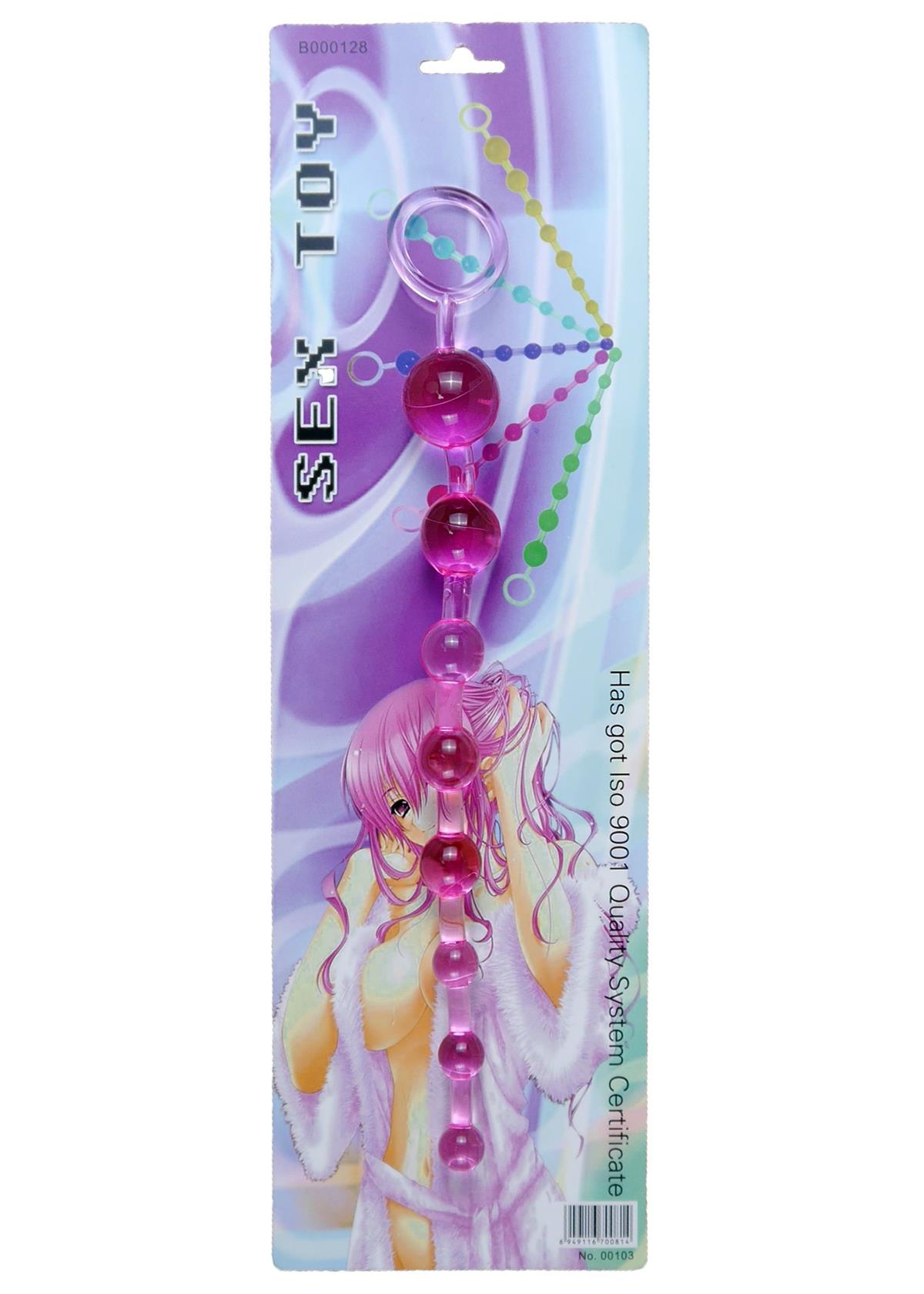 Boysoftoys - 67-00084 - Juicy jelly Anal Beads - Extra Long length - Pink - 29 m- Dia 1,2 cm / 2,8 cm