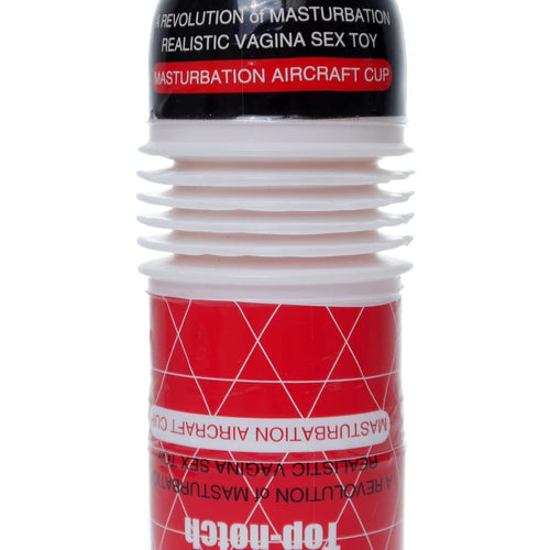 Boysoftoys - 67-00096 - Top notch - Flexible Masturbator Cup - Red/white Cup - 19 CM - Flesh