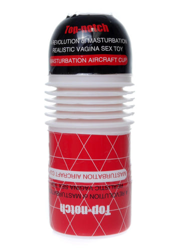 Bossoftoys - 67-00096 - Top notch - Flexible Masturbator Cup - Red/white Cup - 19 CM - Flesh