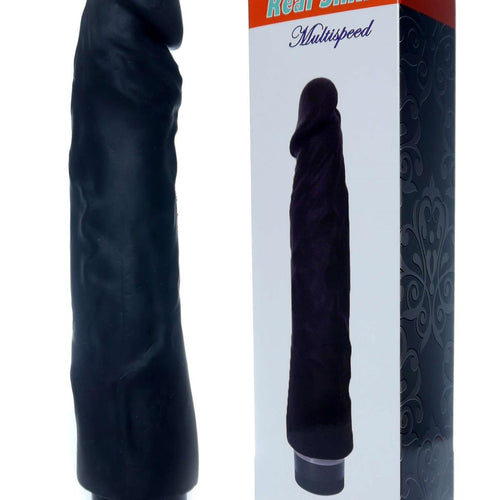 Boysoftoys - 67-00099 - Real Skin - Realistic vibrator - Black - 22 m- Dia 4 cm - Multispeed