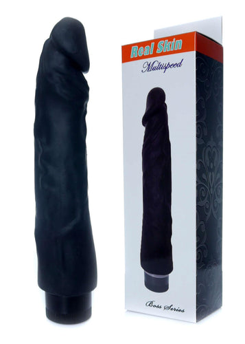 Bossoftoys - 67-00099 - Real Skin - Realistic vibrator - Black - 22 m- Dia 4 cm - Multispeed