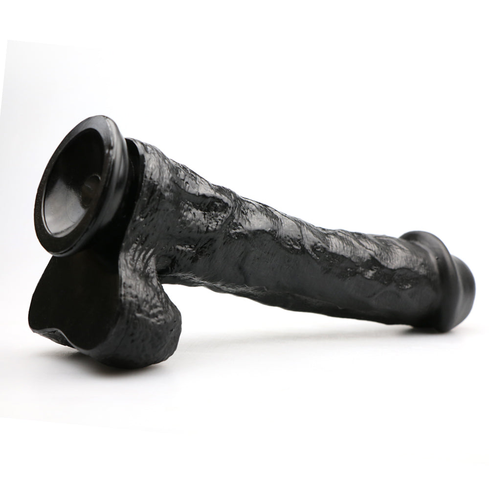 Power Escorts - BR158 Black - Rocket John 11,2'' - Mega Realistic Dildo - 11,2 Inch / 28,5 CM