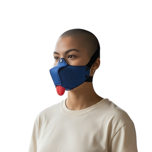 Kinky Pleasure – KPPP001 – Puppy Play Dog Mask – Smaller Size – Blue Edition