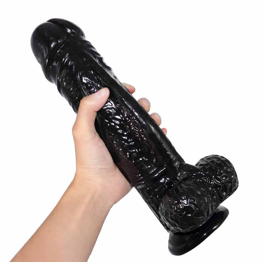 Power Escorts - BR227 - Black - Monster John XL Mega Realistic Dildo - 30 CM / 11,8 Inch