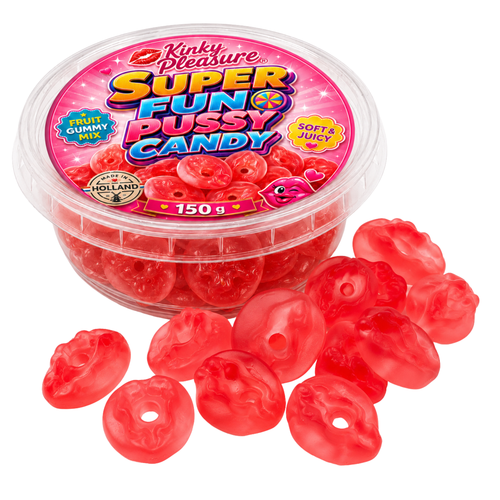 Kinky Pleasure - KPC003 - Pussy Gummy's Candy – Fruit Gummy Mix 150g