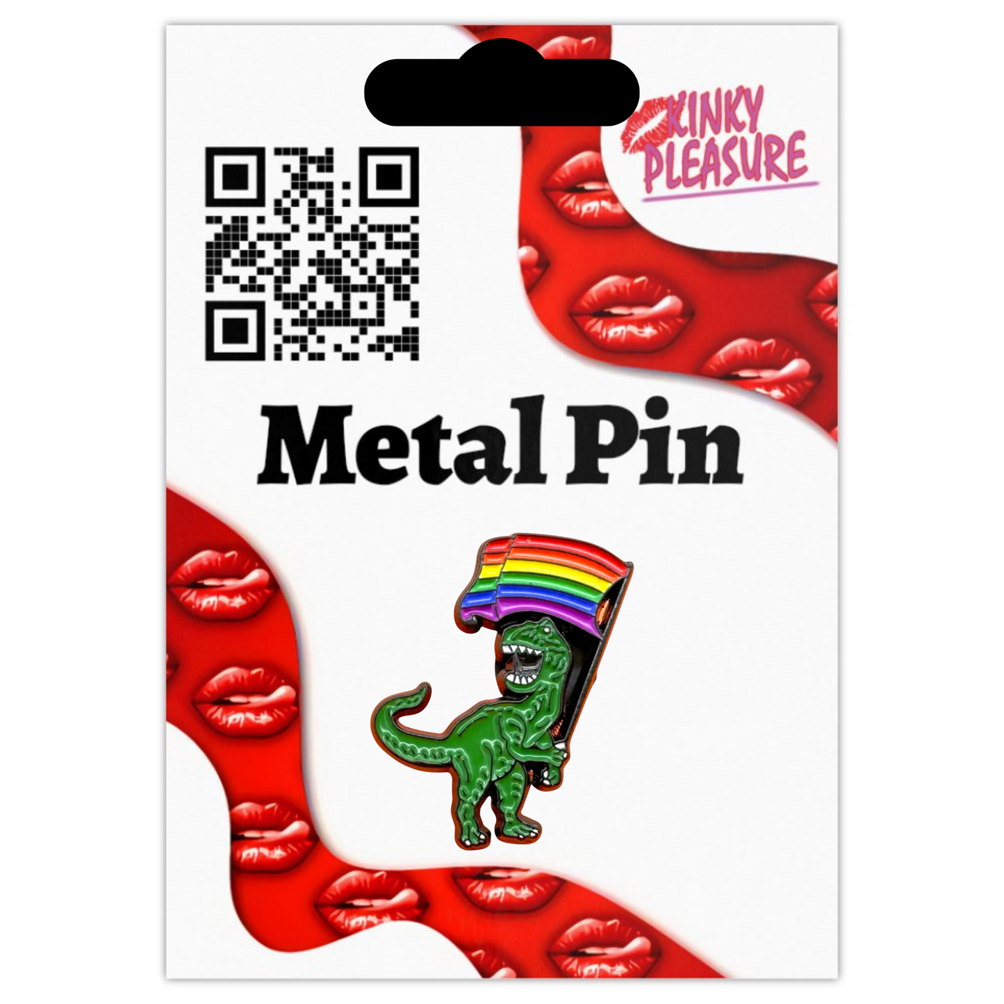 Kinky Pleasure - KPB002 - Badge / Pin - DINO - 3.3x2.5cm