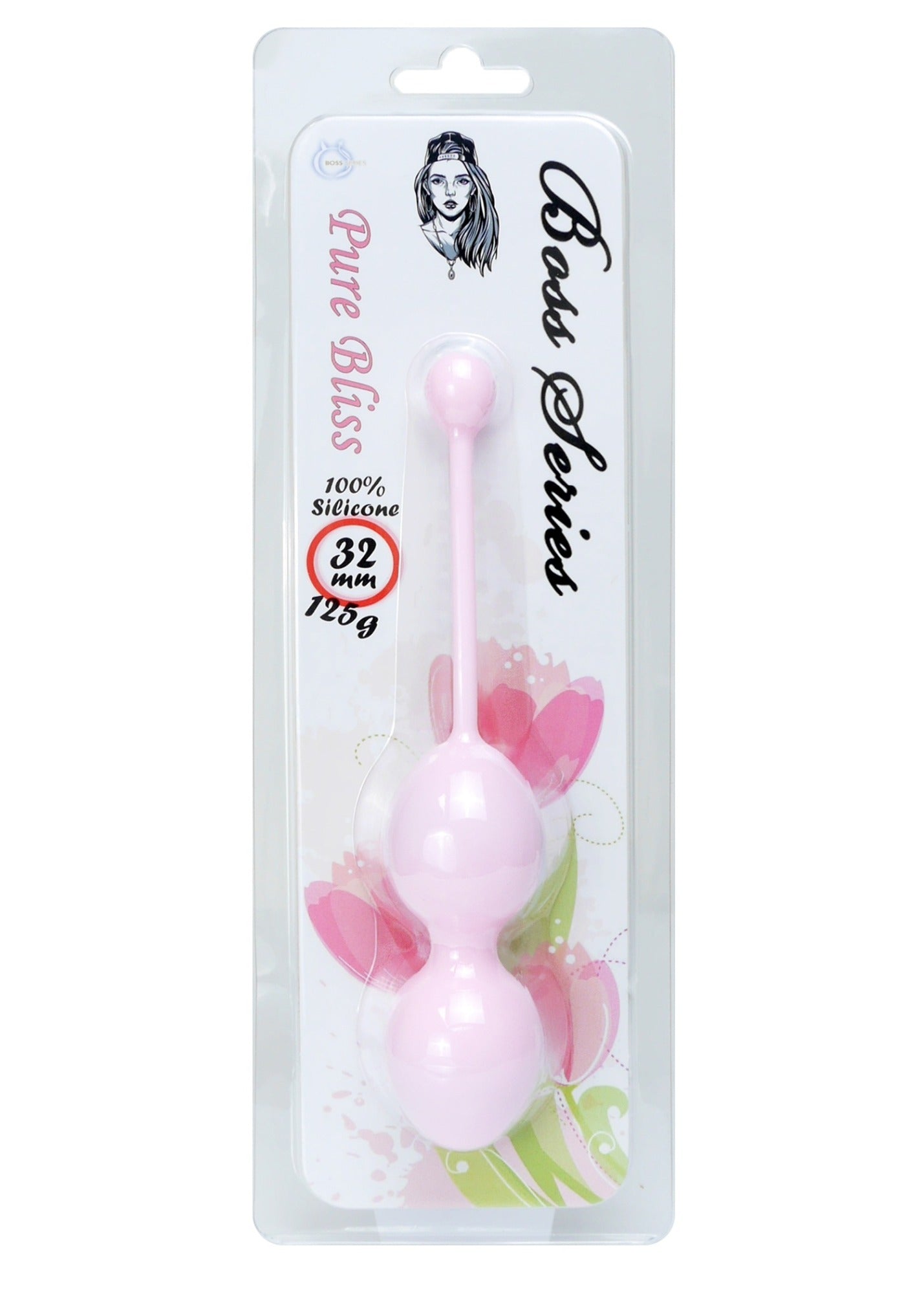 Bossoftoys - 75-00009 - Silicone Kegel Balls - length 16,5 cm - width 32mm - 126g - Pink - strong blister