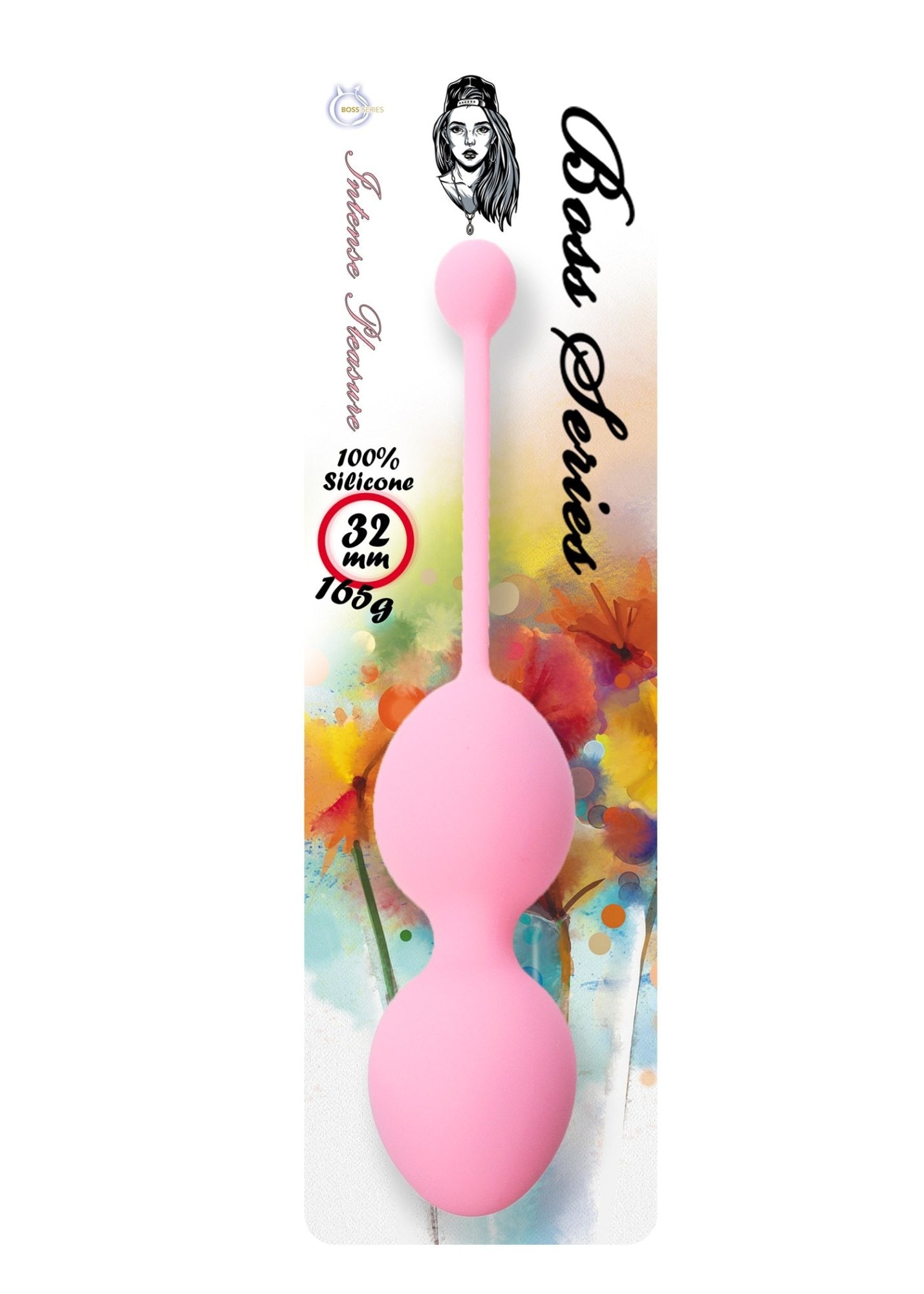 Bossoftoys - 75-00011 - Silicone Kegel Balls - length 16,5 cm - width 32mm - 165g - Pink - strong blister