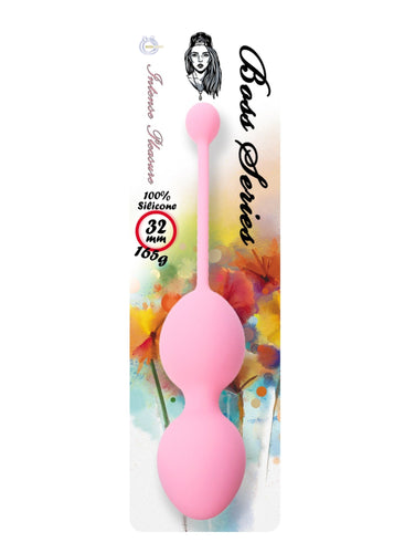 Bossoftoys - 75-00011 - Silicone Kegel Balls - length 16,5 cm - width 32mm - 165g - Pink - strong blister