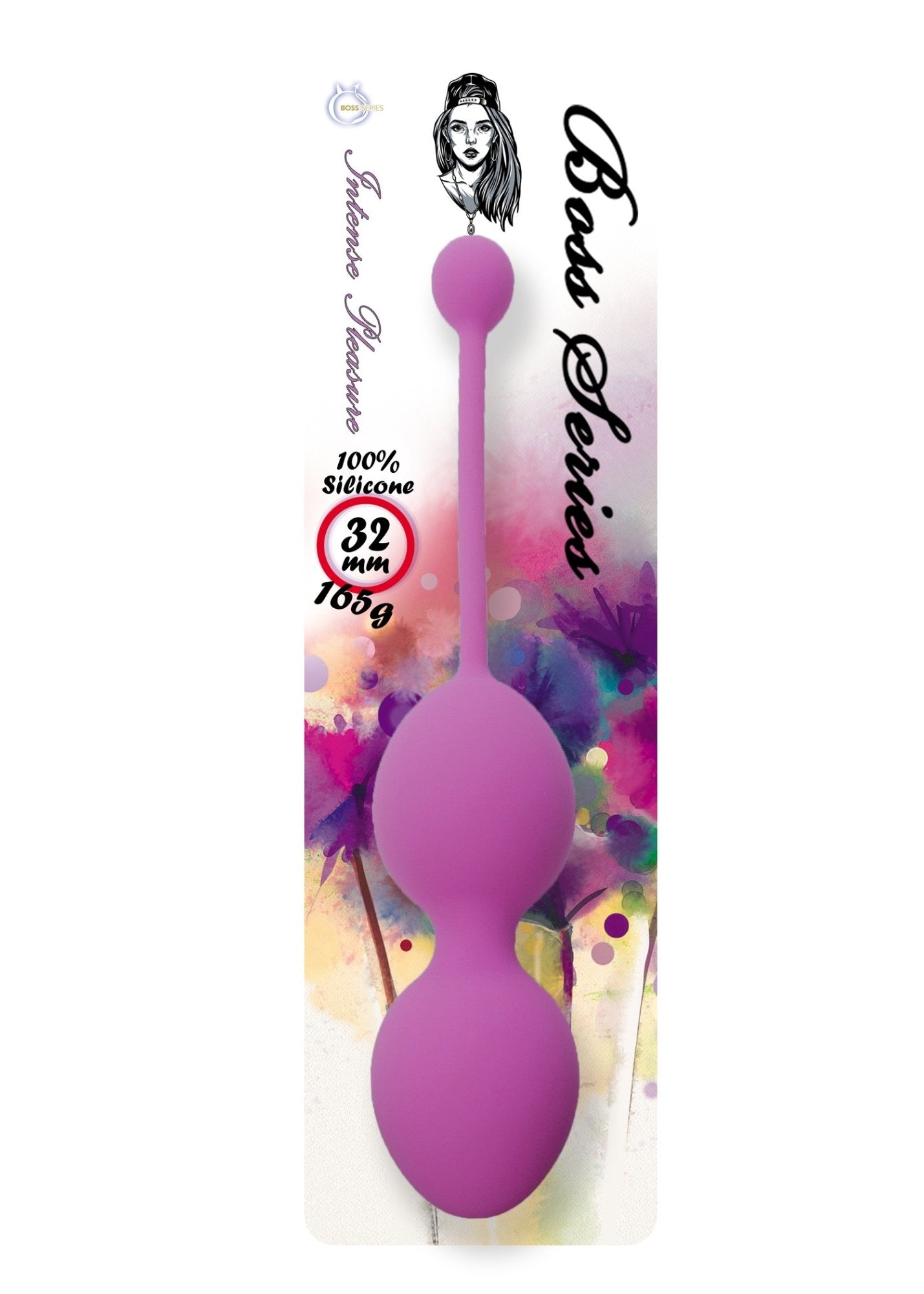 Bossoftoys - 75-00012 - Silicone Kegel Balls - length 16,5 cm - width 32mm - 165g - Pink - strong blister