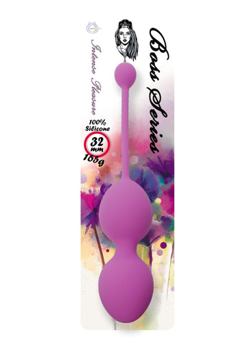 Bossoftoys - 75-00012 - Silicone Kegel Balls - length 16,5 cm - width 32mm - 165g - Pink - strong blister