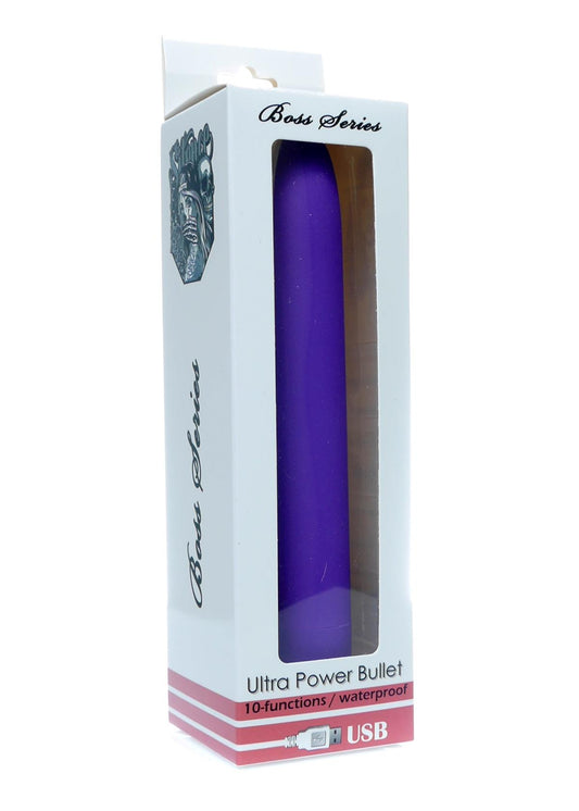 Bossoftoys Mega size Bullet Purple - Rechargeable - 18 CM - 10 Speed - 78-00003 - attractive Colour bo