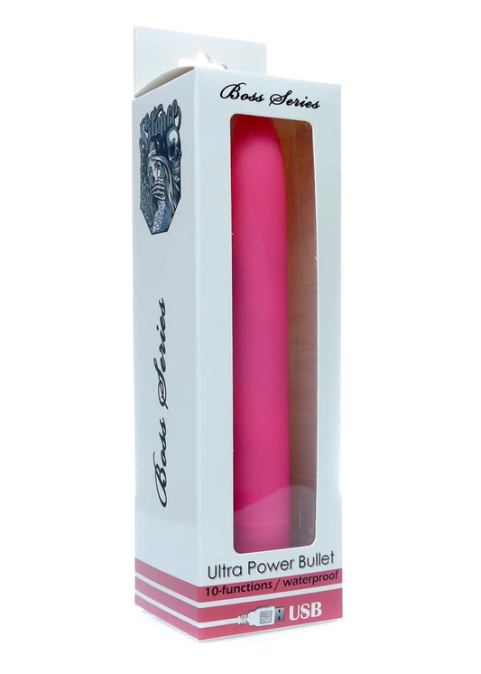 Bossoftoys Mega size Bullet Pink - Rechargeable - 18 CM - 10 Speed - 78-00004 - attractive Colour bo