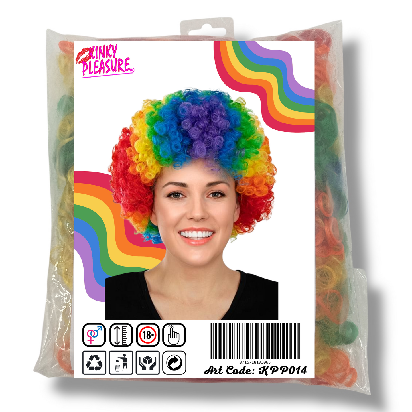 Kinky Pleasure - KPP012 - Pride - Rainbow Wig - One Size
