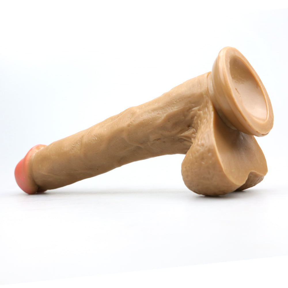 Power Escorts - BR159 Black - Rocket John 8,2'' - Realistic Dildo - 8,2 Inch / 21 CM