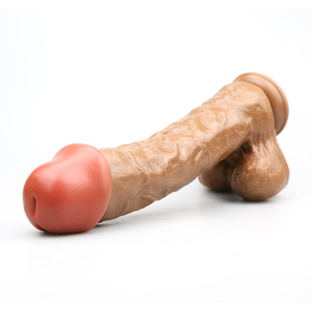 Power Escorts - BR158 Flesh - Rocket John 11,2'' - Mega Realistic Dildo - 11,2 Inch / 28,5 CM