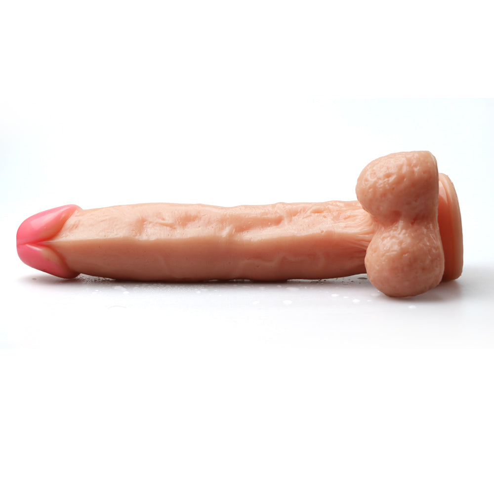 Power Escorts - BR157 Flesh - Rocket John 10'' - Realistic Dildo - 10 Inch / 25,5 CM