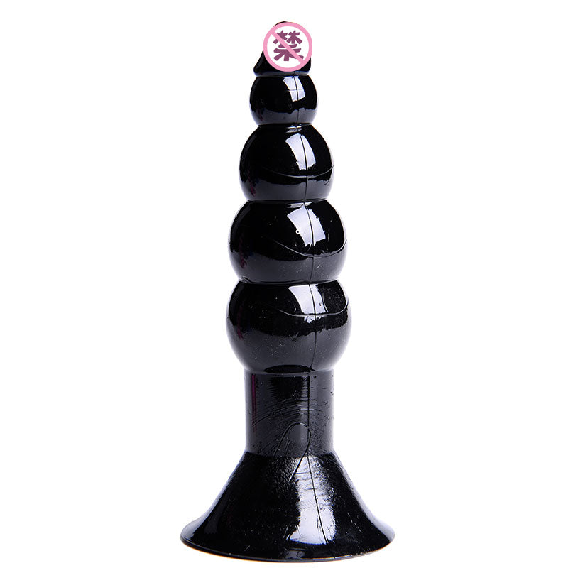 Power Escorts - BR69 - Anal Starter - 11.5 CM Ribbed Plug - Black