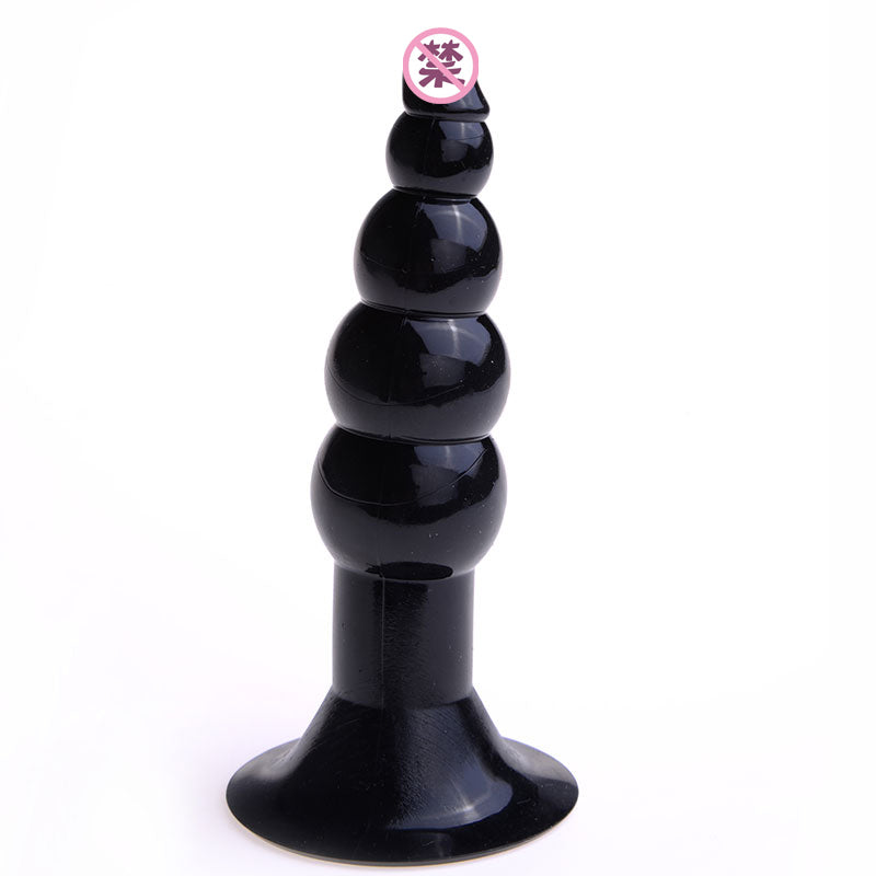 Power Escorts - BR69 - Anal Starter - 11.5 CM Ribbed Plug - Black