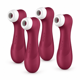Satisfyer - 4 Pack - Savingpacks - Pro 2 Generation 3 - Air Pulse Vibrator with Liquid Air Technology - 16,4 cm