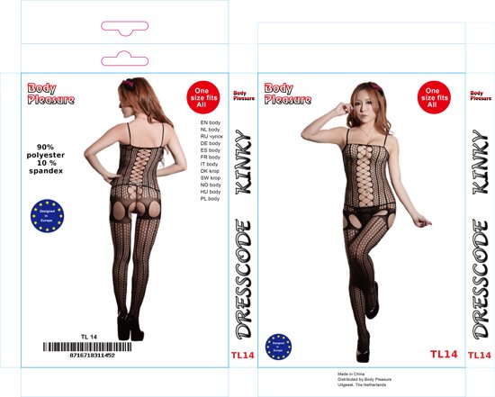 Body Pleasure - TL14 - Sexy Tight Bodystocking - One Size