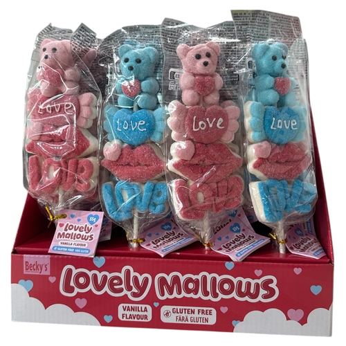 Kinky Pleasure – AC200 – Valentine Day Marshmallow Lolly Heart “I LOVE YOU” – Bear-Shaped Candy Lollipop