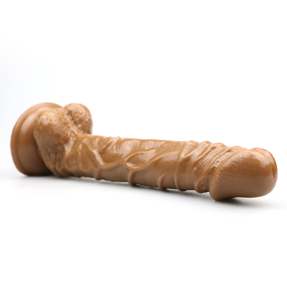 Power Escorts - BR153 Black - Rocket John 9,8'' Realistic Dildo - 9,8 Inch / 24,9 CM