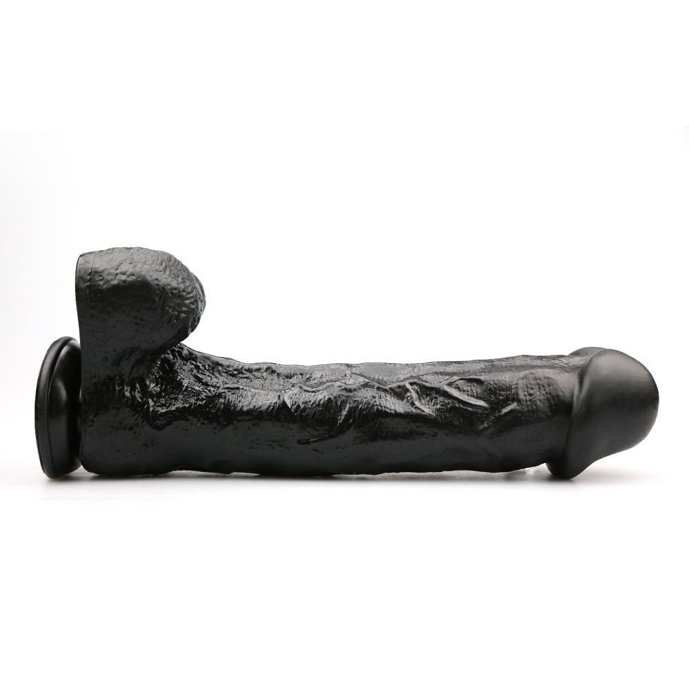 Power Escorts - BR158 Black - Rocket John 11,2'' - Mega Realistic Dildo - 11,2 Inch / 28,5 CM