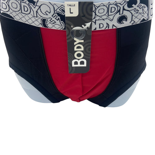 BodyQ Male Lingerie - Sexy Men’s Underwear Boxer – Black Red - S/ M / L / XL