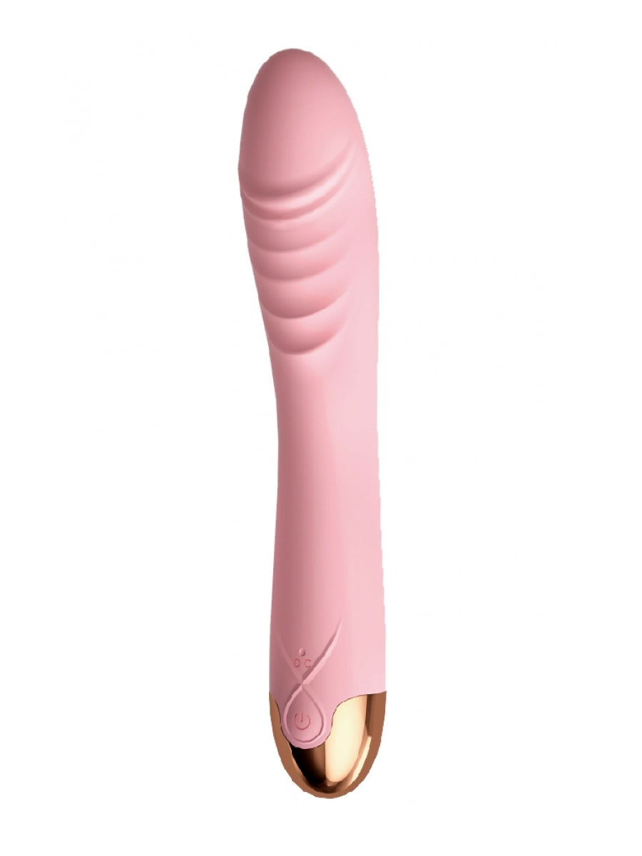 Argus - AT1151 - Sana  Gold Plated Luxury Pink G Spot & Clit Vibrator - USB Rechargeable