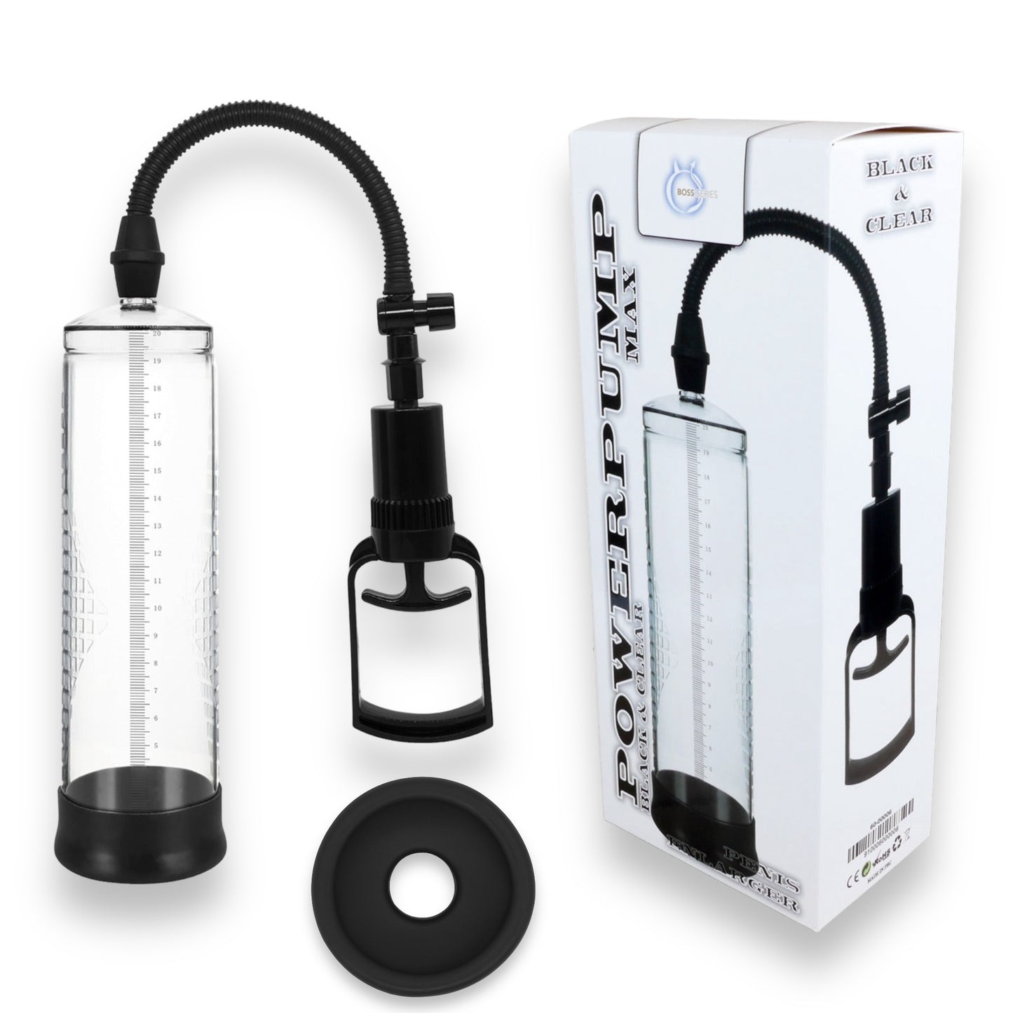 Bossoftoys - 60-00006 - Pump - Powerpump MAX - Black & Clear