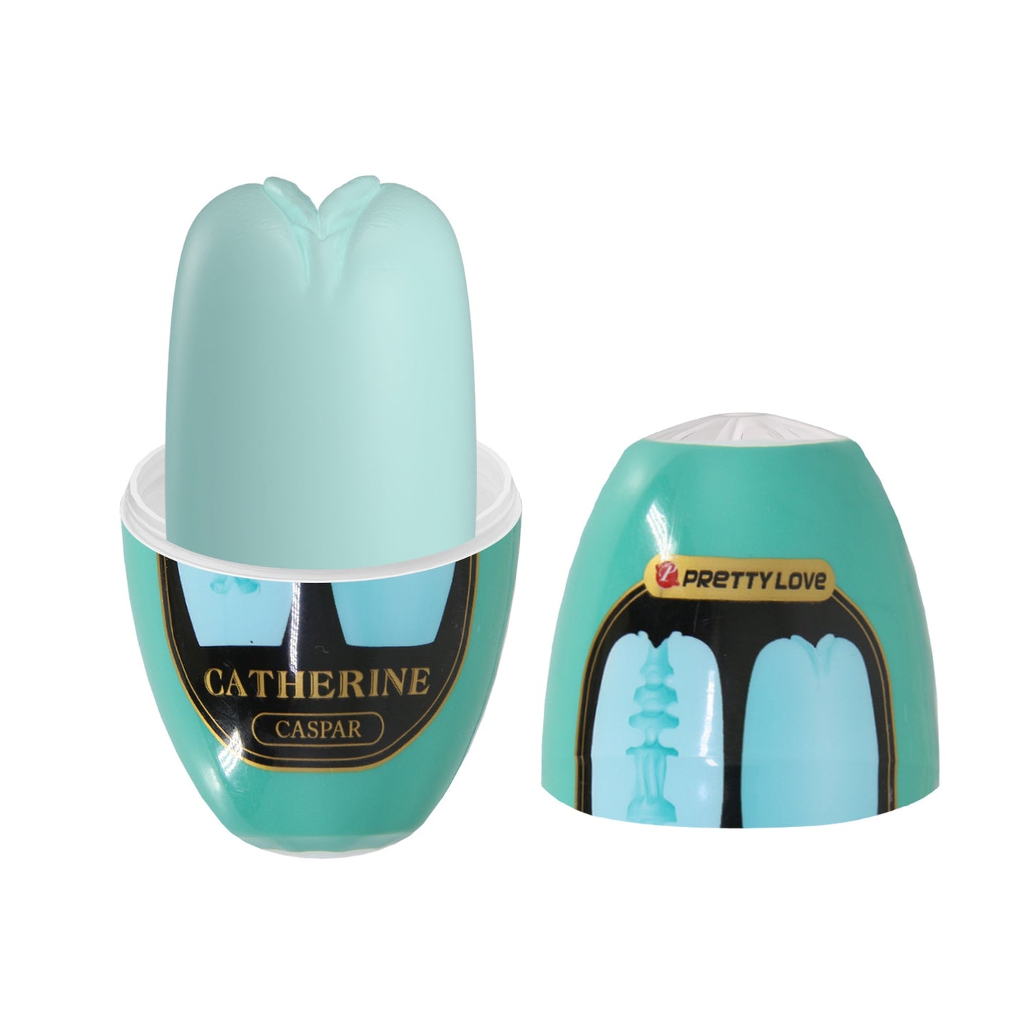 Baile -BI-014832-4-1 - Pretty Love Catherine Blue Silicone Masturbator Egg Big Size
