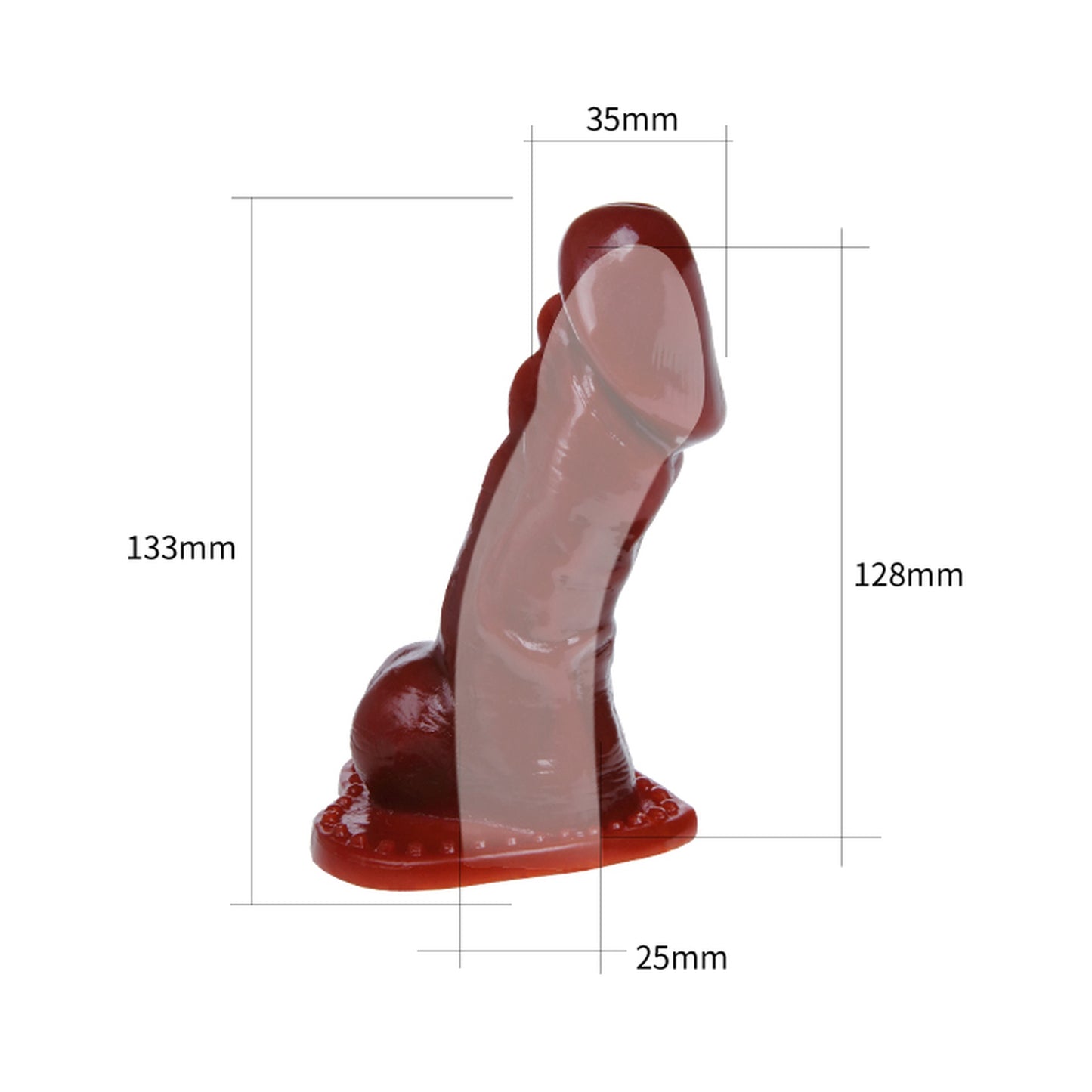 Baile - BI-016006N - Penis Sleeve Flesh 13,3 Cm Dia 3,5 Cm - 5 Inch Extender
