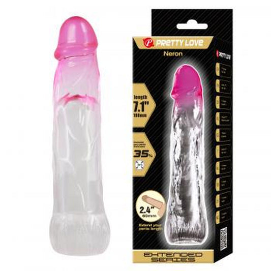 Baile - BI-026208-1 - Penis Sleeve Flesh 8 Cm Dia 4 Cm - 7 Inch Extender