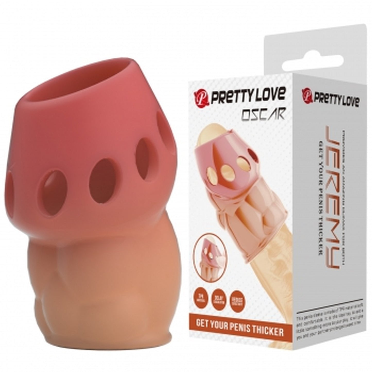 Pretty Love - Oscar - Penis Sleeve - Flesh Colour - BI-026247