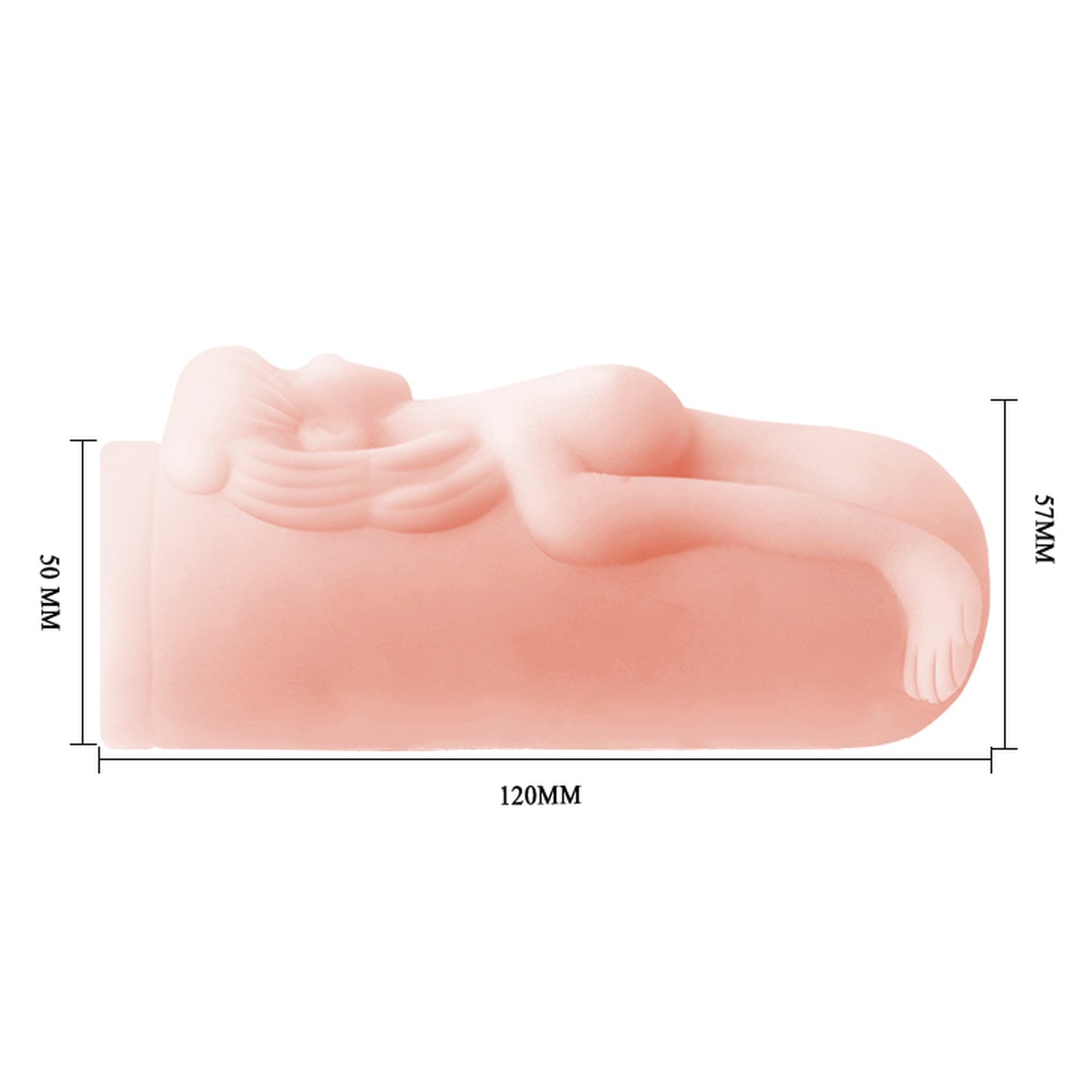 Baile - BM-009005N - Passion Lady3D Maturbator - Length 120 MM Dia 57 MM
