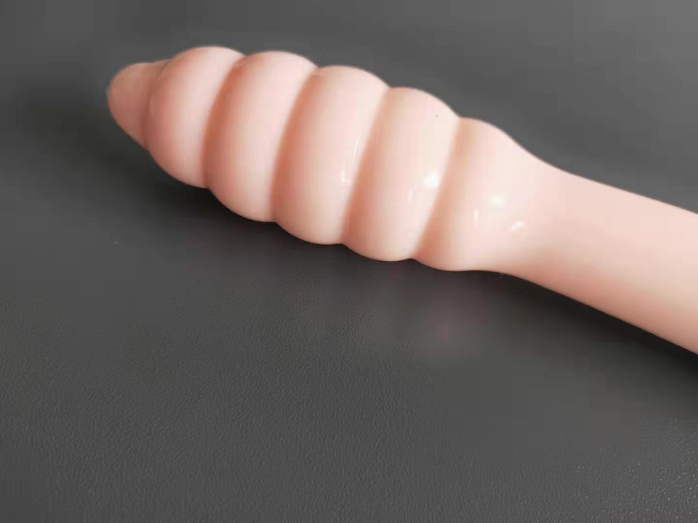 Power Escorts - BR140 Black - Rocket Dong - Double Dildo - Extreme Flexible - Ideal For Starters - 20,4 × 3 CM - Black