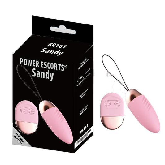 Power Escorts - BR161 - Luxury Remote Egg - Silicone - Pink