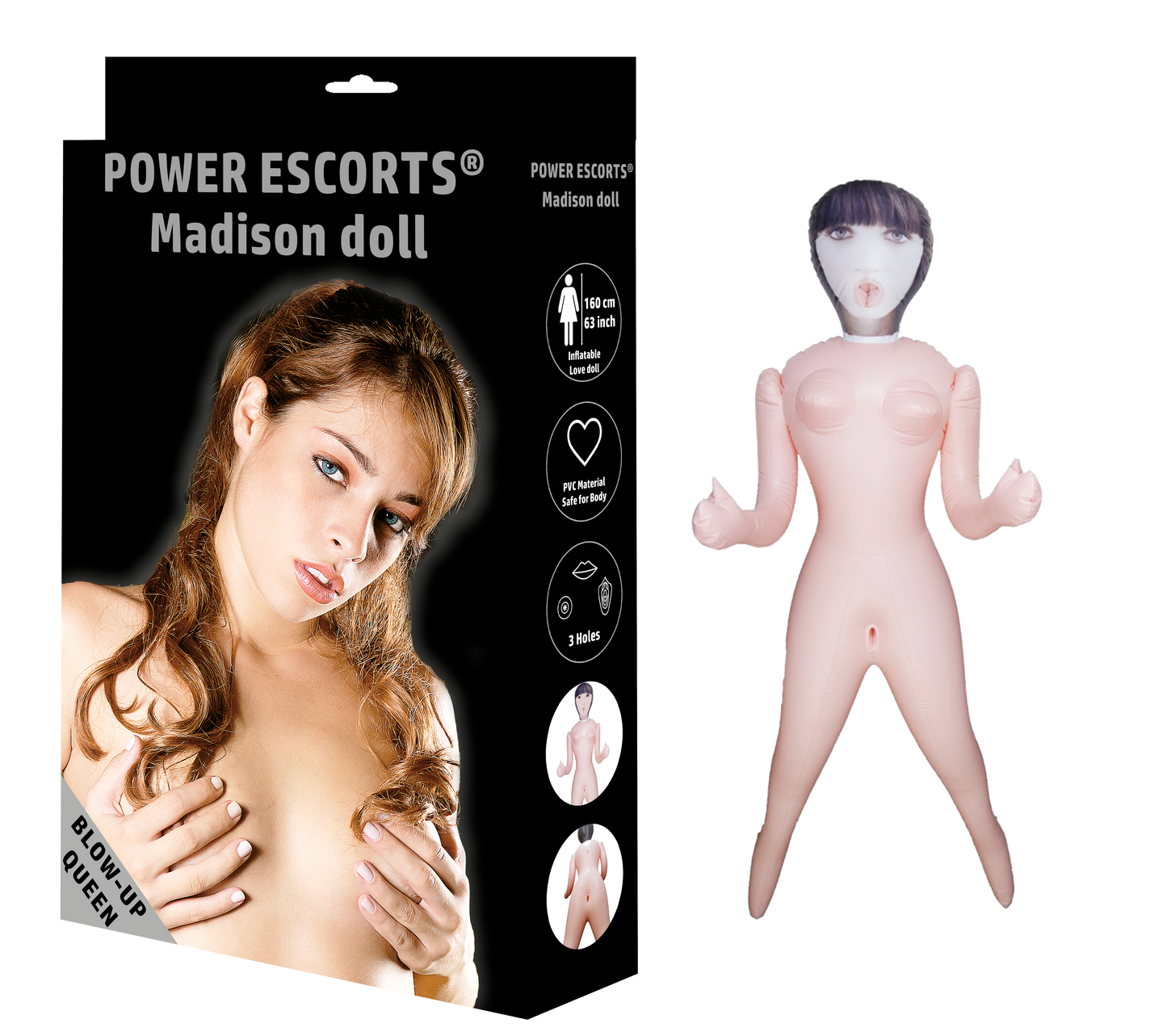 Power Escorts - BR203 - Madison Inflatable Blow Up Doll - 150 CM