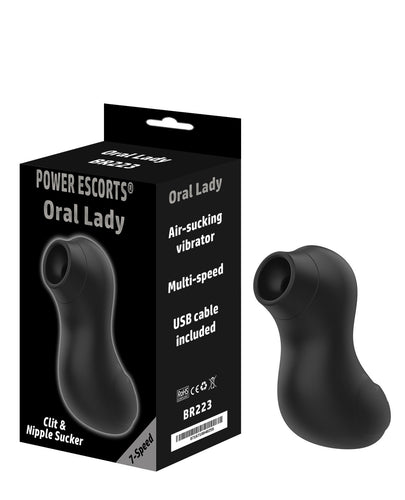 Power Escorts - BR223 - Oral Lady - Oral Sucker Vibrator - Clit & Nipple Stimulator