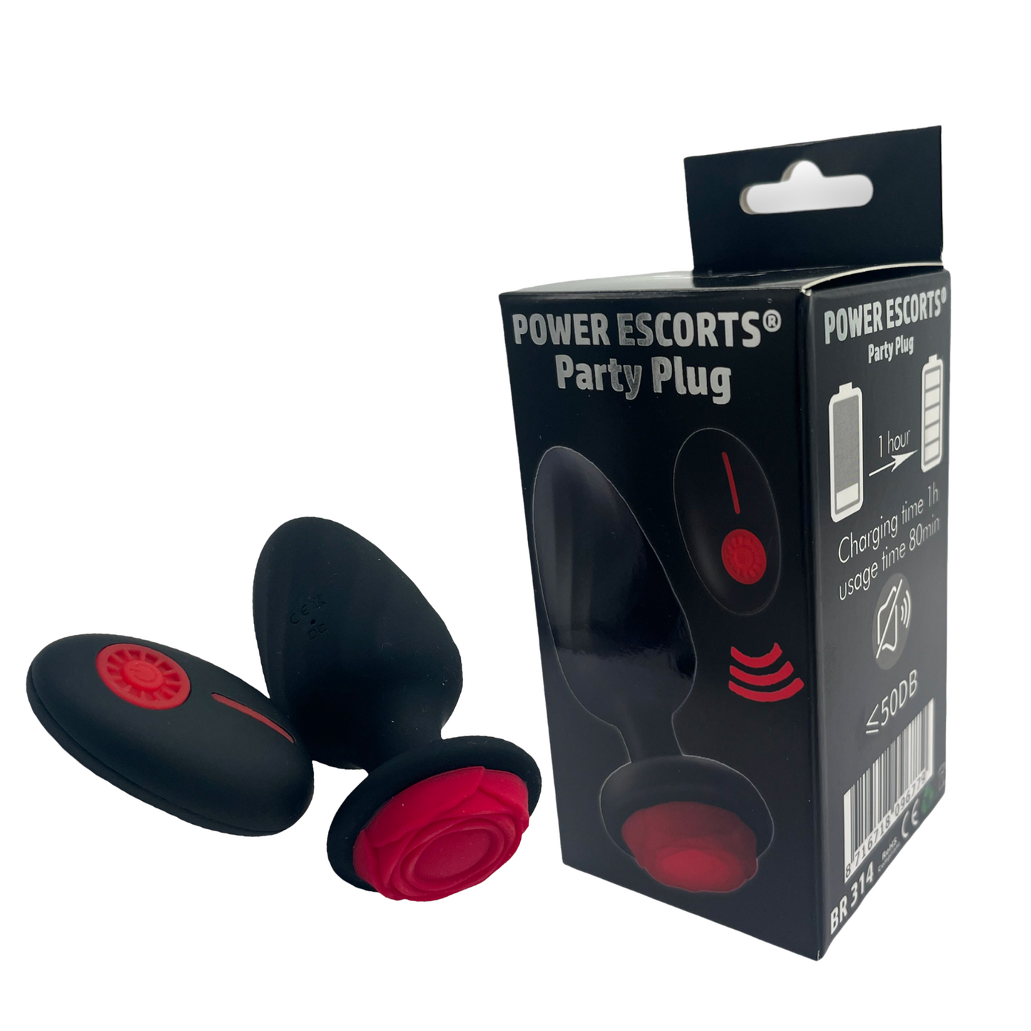 Power Escorts - BR314 - Party Plug - Remote Plug USB Rechargeable - 10 Functions