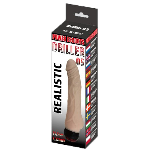 Power Escorts - BR37 - Driller 05 - Realistic Vibrator - 2 colours