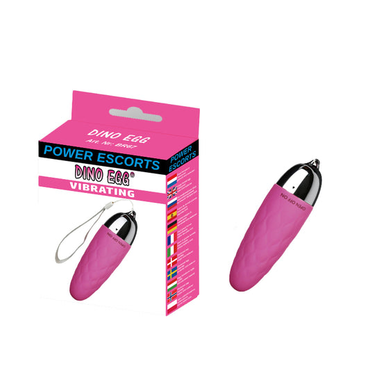 Power Escorts - BR67 - Dino Egg Vibrating Egg - Pink