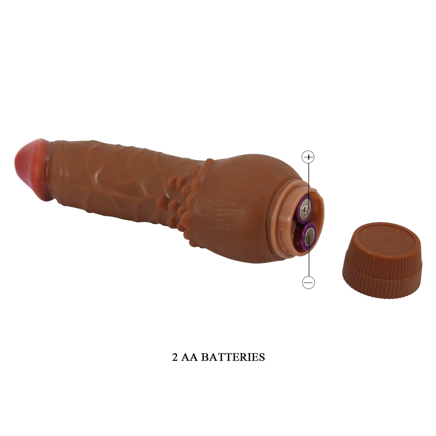 BAILE - Barbara Brown Realistic Vibrator - Vibrating Soft Skin 19,5 cm 7.6 Inch- BW-001001R-1