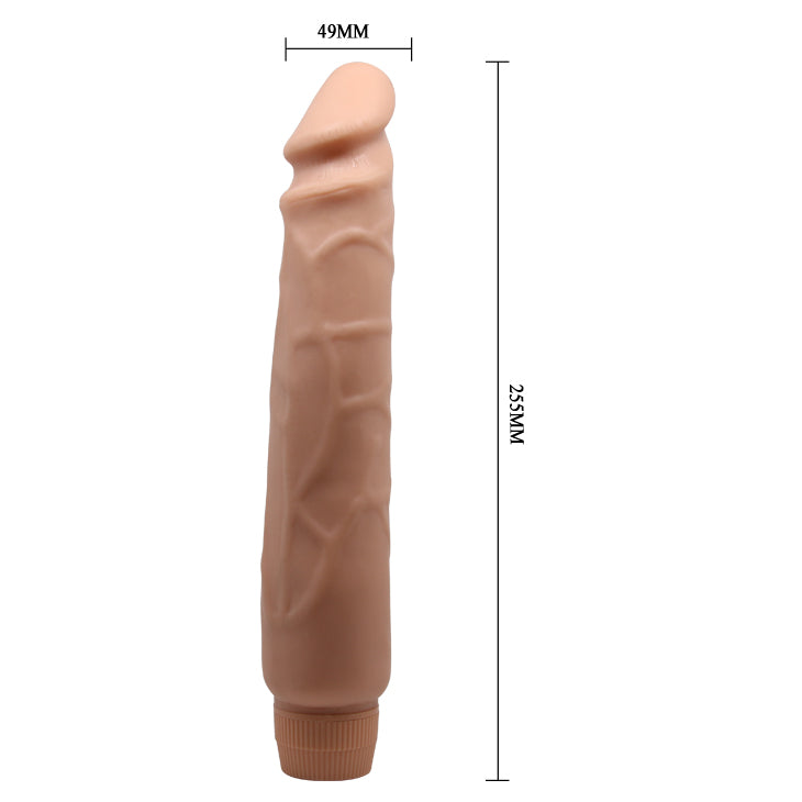 Baile - Barbara Realistic VIbrator 25,5 Cm / 10 Inch - Dia 4,9 Cm