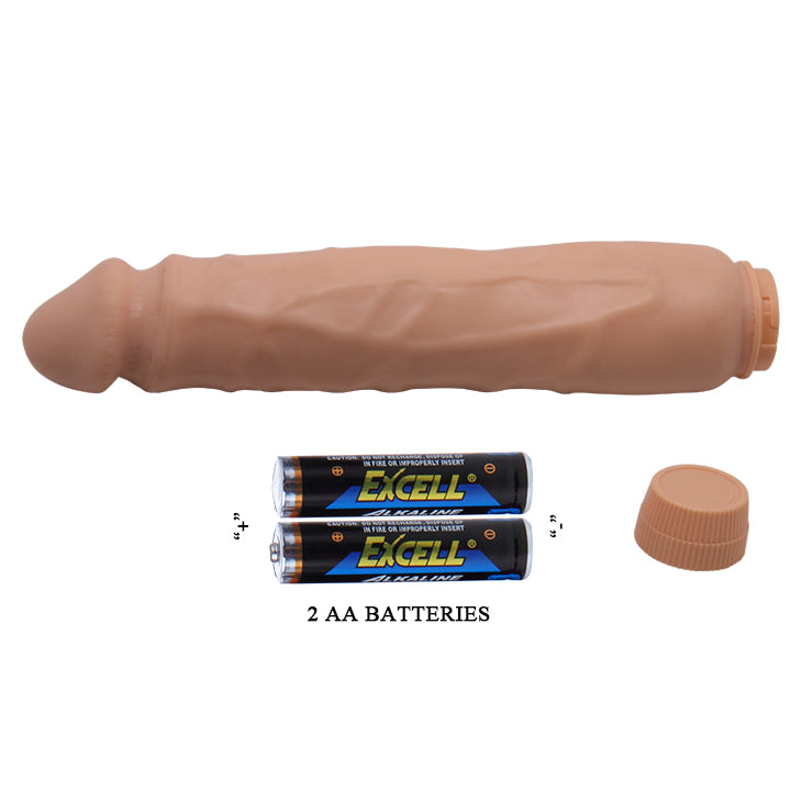 Baile - Barbara Realistic VIbrator 25,5 Cm / 10 Inch - Dia 4,9 Cm