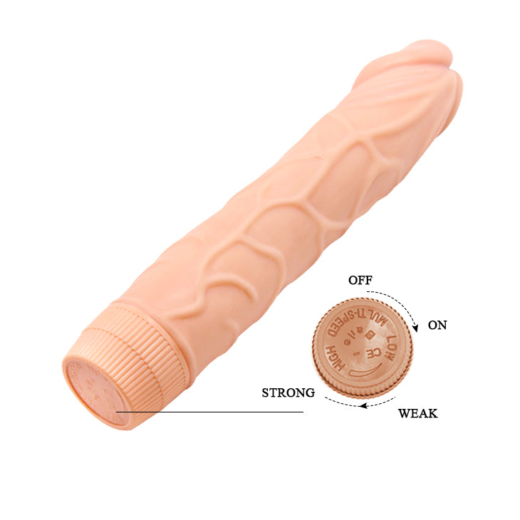 Baile - Barabara Realistic Vibrator Soft Skin - 22,5 Cm 8.8 Inch