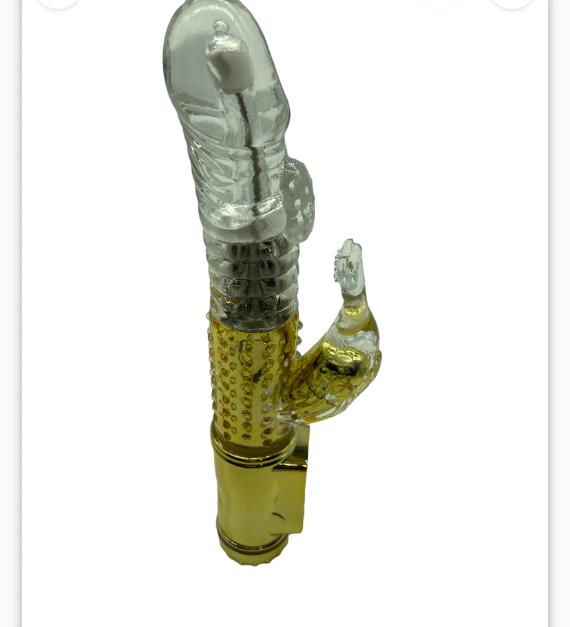 power escorts gold horse g spot vibrator - rabbit - 36 functions